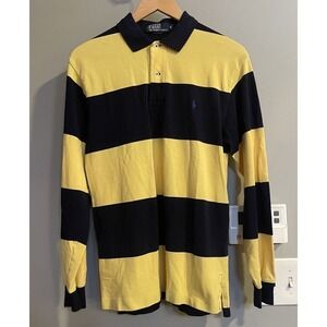 Polo Ralph Lauren Shirt Colorblock Striped Pullover Rugby Long Sleeve Medium